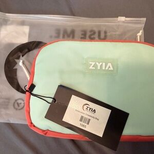ZYIA Mint Green Crossbody with Coral Trim